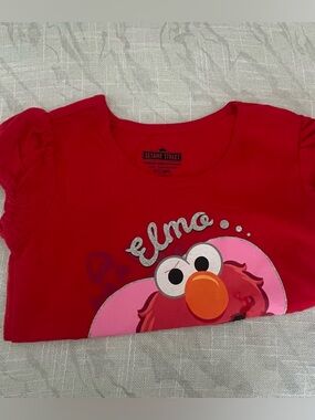 Sesame Street Elmo Red & Pink Girls Top